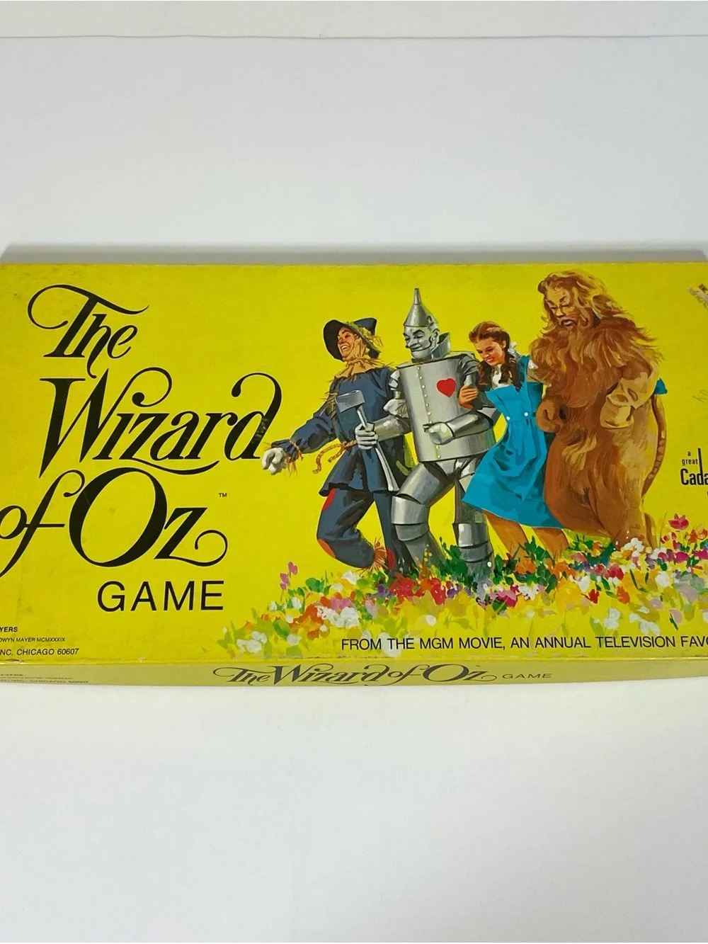 Vintage The Wizard of Oz Game - Yellow Box with Colorful Character Art